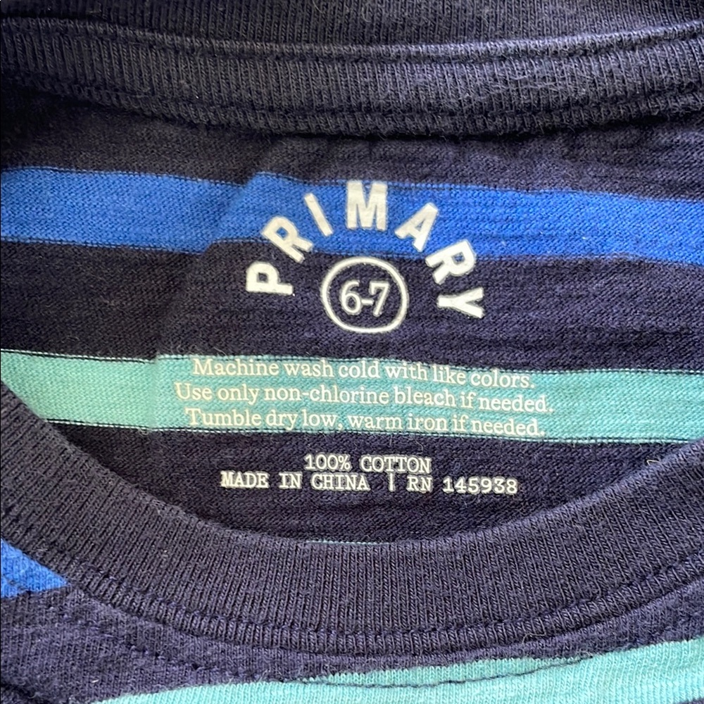 Primary Red and Orange Short Sleeve Tee - Picture 2 of 2